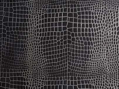Black leather tile